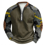 Meeste talvine pandlaga dressipluus Meeste tr&uuml;kitud meeste kampsun L