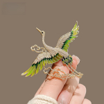 Rahvusliku stiili luksuskraana Xiangyun pross naiselikkus emailiga pross ni&scaron;&scaron; disainn&otilde;el Hanfu Cheongsami aksessuaarid