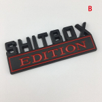1X 3D ABS embleem SHITBOX EDITION m&auml;rgi auto tagaosa kleebis autode dekoratiivsed aksessuaarid