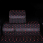 Nahast autoistme tagumine reisihoidiku hoidik Sisemine kott riidepuu tarvik suur panipaik Auto auto tagumine pagasiruum suur hoiukott 40*30*30cm