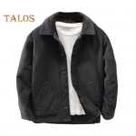 Meeste velvetist jakk Talvine soe ja paks mantel vabaaja rev&auml;&auml;rkraega veoauto jakk Vintage retro t&auml;navar&otilde;ivad igap&auml;evaseks kandmiseks t&ouml;&ouml;le s&otilde;itmiseks L hall