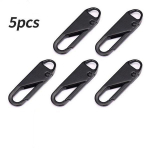 5tk Eemaldatav T&otilde;mblukuga T&otilde;mbuja Pagasi Seljakott Jope Riided Metallist T&otilde;mblukk Universaalne Vahetabel T&otilde;mblukud Pea DIY &Otilde;mblemine 5pcs must