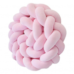 Dekoratiivne padi &uuml;mberringi kaitseb voodite ja diivani k&uuml;lgi ja nurki Pehme PP puuvillane t&auml;idis Kolme kiuduga punutisega v&otilde;revoodi punutud tarvik kuum roosa v&auml;rv