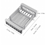 1 tk roostevabast terasest sisset&otilde;mmatav k&ouml;&ouml;givalamu &auml;ravoolu hoiustamisrest Kausid K&ouml;&ouml;giviljad Puuviljad Puhastus &auml;ravoolukorv