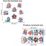 Armsad merineitsi kleebised veekindlad kleebised isekleepuvad vannitoa kodukaunistused