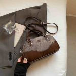 Tekstuuriga naiste crossbody kotid S&uuml;gismoe kontrastv&auml;rvi v&auml;ikesed k&auml;ekotid Daami igap&auml;evane t&ouml;&ouml;le mineja kaenlakott black
