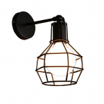 Vintage metallist valguspuur seinakinnitusega lambivarju raam T&ouml;&ouml;stuslik vahek&auml;iku koridori pirn Mitte Type A