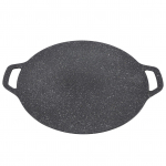 BBQ pann &uuml;mmargune k&otilde;rge soojusjuhtivusega alumiinium materjal l&auml;ikiv v&auml;limus Korea BBQ grill 30cm / 11.8in