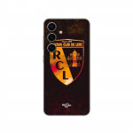 Coque Samsung Galaxy S25 rcl lens orange fond noir Maniacase