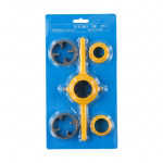 6 tk K&auml;sitsi Torul&otilde;ikur 1/2 3/4 1 tolli Sanitaartehnilised PVC Keermet&ouml;&ouml;riist Valmistaja Kruvi L&otilde;ikepea