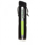 Pierres et Min&eacute;raux. Stylo min&eacute;raux Epidote de Myanmar (Birmanie). Couleur Vert pomme.