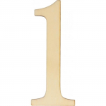 Set de 12 chiffres en bois - ARTEMIO - 10 cm - Non verni FSC - D&eacute;coration de table - Mixte