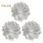 PVC lauamatid s&ouml;&ouml;gilauale Pressitud vin&uuml;&uuml;list metallist lillelauamatid 15 tollised &uuml;mmargused lauamatid Vin&uuml;&uuml;list lauamatid k&ouml;&ouml;gilauale p&uuml;hade pulmadeks 1pc roosa kuldne v&auml;rv