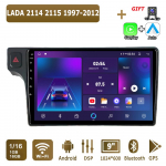 Android Carplay Auto Raadio LADA 2114 2115 1997-2012 jaoks Multimeediapleier Peaseade Stereo GPS Navigatsioon BT WIFI 2+32GB 1+16GB