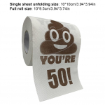 Kaka prinditud naljakas tualettpaberirull 30/40/50/60 s&uuml;nnip&auml;eva kaunistused tualettpaber s&uuml;nnip&auml;evakingitused naistele ja meestele 1PCS