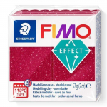 P&acirc;te &agrave; modeler - FIMO - Galaxy - Rouge - Effet paillet&eacute; - 57g