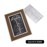 T&otilde;stke vihmavari k&otilde;rge raamiga metallist h&otilde;bedase &scaron;ablooniga surutr&uuml;kiga l&otilde;ikevormid isetegemiseks v&auml;ljal&otilde;igete tegemiseks paberist albumikaartide tegemine h&otilde;be