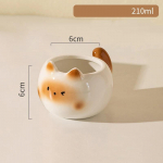 Loominguline armas multikas keraamilised kohvitassid Kodu Hommikus&ouml;&ouml;k Peen piimatass Kontor Vaba aeg Veetass P&uuml;hadekingitused 210ml