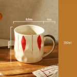 Loov Peen Keraamilised Kruusid K&otilde;rgekvaliteediline Kontori Vabaaja Veetass Kodu P&auml;rastl&otilde;unatee Kohvitassid Ainulaadne Paarikruus 350ml