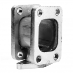 T3T3 roostevabast terasest turbokollektori adapter, 38 mm l&auml;bilaskeava &auml;&auml;riku v&auml;ljalaskeava turbo vahetusprojekt