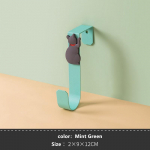 1 tk armsa kassi k&ouml;&ouml;gikapi ukse tagumine konks tasuta mulgustamisega vannitoa ukse tagumine multifunktsionaalne hoiukonksu sahtli riidepuu piparm&uuml;ndiroheline v&auml;rv