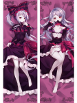 Overlord Shalltear Dakimakura Anime Otaku 2-poolse tr&uuml;kiga Waifu Decor kallistatav kehapadjakate padjap&uuml;&uuml;r A 40x120cm Peachskin