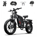 TIFGALOP F7 Motor power 52V1000W * 2 Tire 20 inch fat tire Battery 52V24AH Maximum speed 35mph Range 45-90KM Miles30-60 miles must