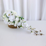 Wedding Bouquet for Bride Bridesmaid Cascading Holding Flowers 27 inch