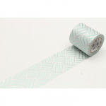 Masking Tape MT 50 mm CASA ray&eacute; tressage bleu argent - corner izumi - Masking Tape (MT) Multicolore - Assort