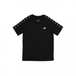 Nike Sportswear Swoosh Logo Spordis&auml;rk L&uuml;hikeste Varrukatega Meeste Topid Must BQ0025-010 S