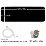 Maandusmati komplekt koos 15-jalase maandusjuhtmega, tervisele m&otilde;eldud maanduspadi Maandusvoodi matt jalamatile, arvutimatt, magamismatt, lemmikloomamatt (10 x 26,7 ) UK Plug