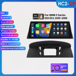Ossuret 2din Android Auto Raadio Multimeedia Video M&auml;ngija BMW 5. seeriale E60 E61 E63 E64 3. seeriale E90 E91 E92 E93 Stereo GPS Intelligentne Carplay 4G RDS HC2 2G 32G