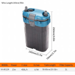 akvaariumi filter seinale paigaldatav filter t&uuml;nn v&auml;line akvaarium v&auml;ike vaikne riputatav akvaariumi paak must/j&auml;&auml;m&auml;gi