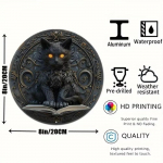 Kapriisne M&uuml;stiline Kassi Silt - Eristuv Vanaaegne Disain, Faux Reljeefne Tekstuur, Seinakujundus, Kohvik, Elutuba, Ideaalne Kingitus 20x20cm valge