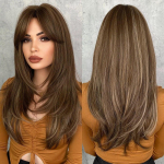 Krussis parukas tuka ja s&uuml;nteetilise blondi krussis parukaga mustanahalistele naistele, loomulik juuste cosplay-pidu, kuumakindel MW9039-802 brown