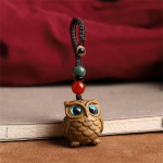 Sandlipuust &ouml;&ouml;kulliga autov&otilde;tmehoidja ripats meestele ja naistele paaridele, v&otilde;tmehoidja ripats One Size pruun