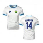 Kapten Tsubasa Misaki Becker Ishizaki Harper Jalgpall Jalgpall T-s&auml;rk Jersey Jaapan Koomiks Animatsioon Tr&uuml;kk Kiiresti Kuivav Vintage L&uuml;hikeste Varrukatega Vorm 2XL