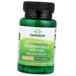 Probiootikum, Lactobacillus Rhamnosus koos FOS-iga, Swanson 60 kapslit (69280036) 60vcaps