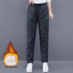 Naiste talvised pl&uuml;&uuml;sist puuvillased p&uuml;ksid: Stiilne, Paksustatud, K&uuml;lmakindel mansettide ja lamedate jalgadega XL (105-120 jin)