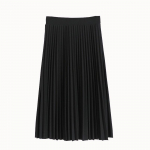 Kevadsuvine &scaron;ifoonist seelik Keskmise pikkusega plisseeritud seelik Elastne k&otilde;rge v&ouml;&ouml;kohaga Slim Fit lahtine seelik one size