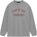 Fear of God Essentials Jersy Pikkade varrukatega T-s&auml;rk Tume Melange Meeste Topid Hall 125BT244201F M