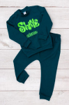 Clothing Set (infant boys) &ndash; Warm Two-Piece Outfit with Sweatshirt & Pants, Demi-season, 5063-023-33-4 HC 74 smaragdroheline
