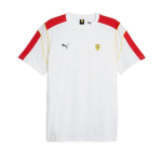 Puma X Ferrari MT7 Race Series Logo V&auml;rviplokk Mugav Pehme L&uuml;hikeste Varrukatega T-s&auml;rk Meeste Topid Valge 623811-04 S