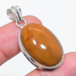 Natural Ocean Jasper Gemstone 925 Sterling Silver Jewelry Pendant 1.77 v9g24