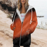 Naiste s&uuml;gistalvine mood T&otilde;mblukuga kapuuts pikkade varrukatega kapuuts Pullover Sporditreenings&auml;rgid Vabaaja tr&uuml;kitud taskutega harjatud topid M