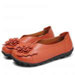 2025Pehmed Ehtsad Nahast Lamedad Kingad Naiste Lamedad Kingad Lilledega Daamide Kingad Naiste Disainerite Mokassiinid Slip-on Ballerina 35 oranž