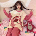 18 v&auml;rvi uus talvepidžaamad, naiste, korea versioon, pikkade varrukatega, kodur&otilde;ivaste &uuml;likond, vaba, suur, kaheosaline &uuml;likond, saab kanda v&auml;ljas XL