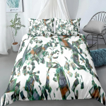 Dollarist Tekikate Komplekt, Kunstiline Sinine Tr&uuml;kitud Raha 3-osaline Voodipesu Komplekt Queen/King/Full/Twin Suuruses Tekikate Poistele Teismelistele T&uuml;drukutele 70x133cm