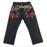 RogueWave Street Fashion Jeans Harajuku Y2K Uued Hip Hop Sirge L&otilde;ikega P&uuml;ksid M gray
