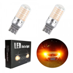 Aokyoung T20 &Uuml;he LED-iga suunatuli, Kollane, Sisseehitatud takisti, 7440 W21W, WY21W, LED-pirn, T20/7440 oranž